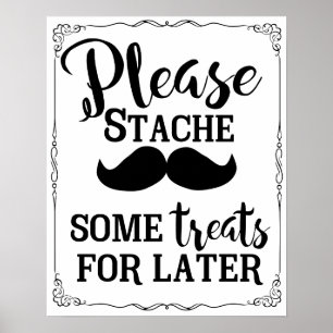 Póster sinal doce da mesa da barra de chocolate que