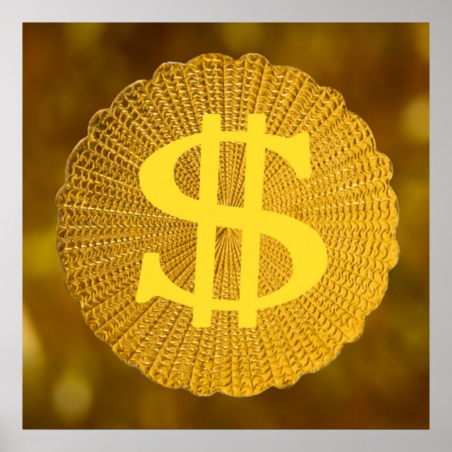 Póster sinal dólar (Frente)