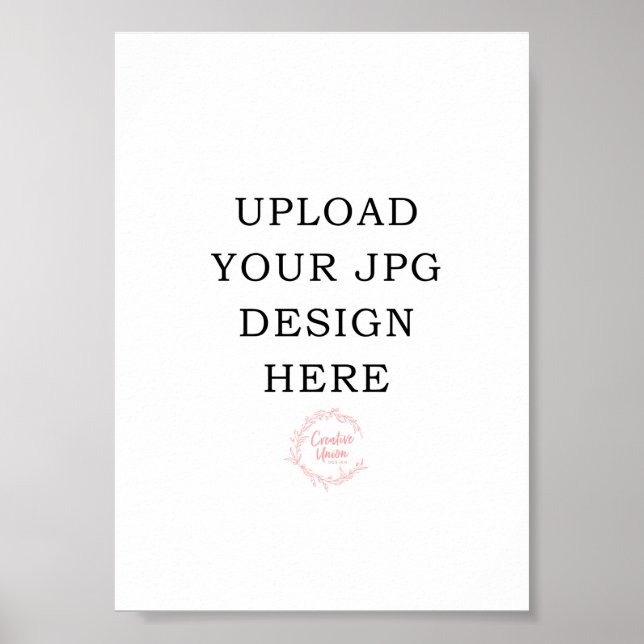 Poster Sinal impresso 5x7 (Frente)