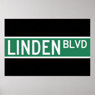 Poster Sinal Linden Boulevard