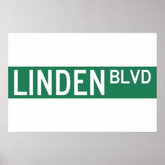 Póster Sinal Linden Boulevard (Frente)