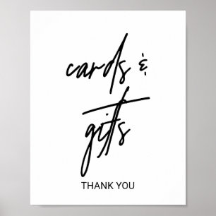 Poster Sinal lunático dos cartões e dos presentes da