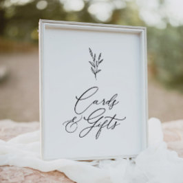 Poster Sinal Mínimo de Chá de panela Boho e Presentes