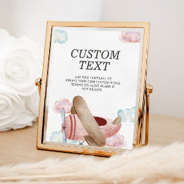 Poster Sinal Personalizado de Festa de aniversário do Avi