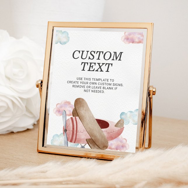 Poster Sinal Personalizado de Festa de aniversário do Avi (Criador carregado)