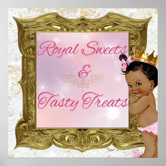 Póster Sinal rosa da Princesa Real Sweets (Frente)