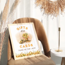 Poster Sinal Rustic Western Rodeo Chá de fraldas Gifs