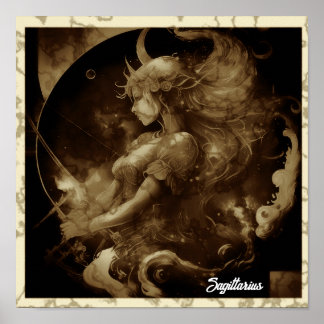 Poster Sinal Sagitário de Arte de Parede