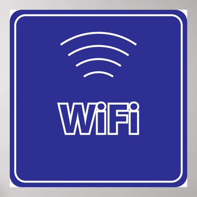 Poster Sinal WiFi (Frente)