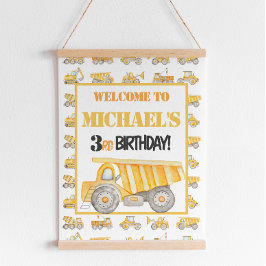 Poster Sinalização de Boas-vindas do Partido Truck Dump