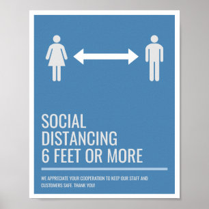 Poster Sinalização de negócios com distinção social