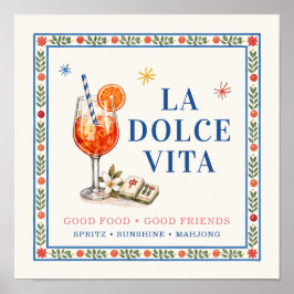 Poster Sinalização de Spritz & Stacks La Dolce Vita