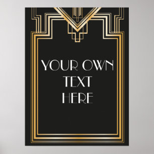 Póster Sinalização personalizada inspirada por Gatsby do