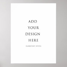 Poster Sinalização/Poster de 18"x24" (45 x 61 cm)