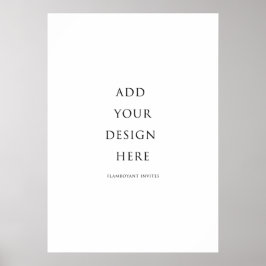 Poster Sinalização/Poster de 20"x28" (51x71 cm)