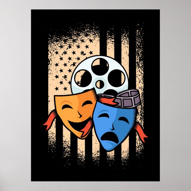 Poster Sinalizador América do Ator de Teatro (Frente)