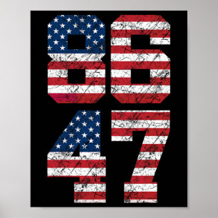 Poster Sinalizador Anti-Trump 8647 Anti-Trump Retro Us Pr