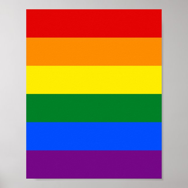Poster Sinalizador arco-íris (LGBT) (Frente)