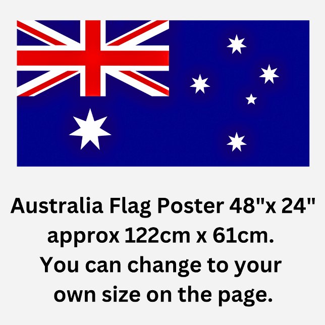 Poster Sinalizador australiano 48"x24" (mudar para o seu  (Criador carregado)