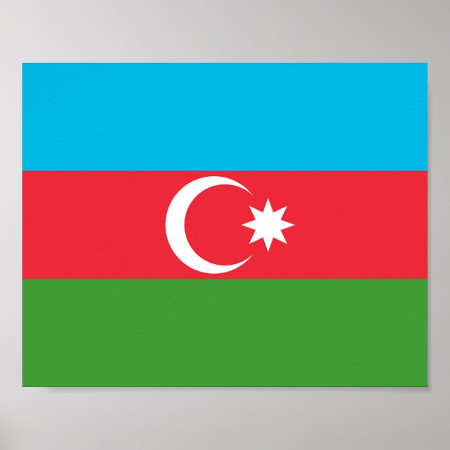Poster Sinalizador Azerbaijão (Frente)