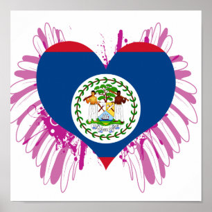 Póster Sinalizador de Belize do comprar