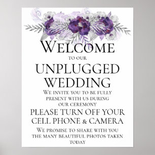 Poster Sinalizador de Cerimônia de Casamento de Cinzas Pr