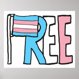 Poster Sinalizador de Direitos Trans Gratuitos