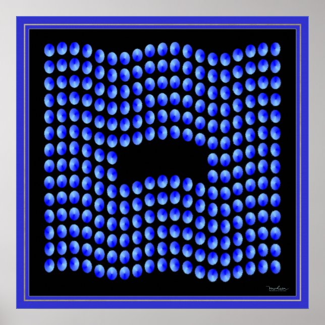 Póster Sinalizador de Gotas de Onda (Frente)