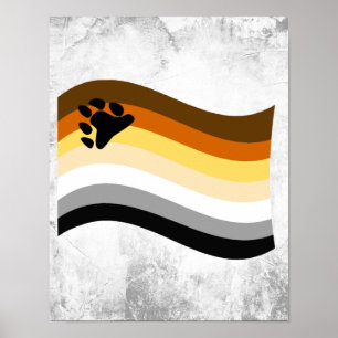 Poster Sinalizador de Onda do Orgulho do Urso