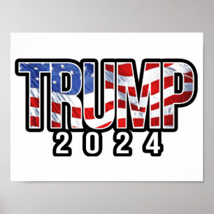 Poster Sinalizador de onda Trump 2020