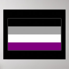 Poster Sinalizador de Orgulho Asexual