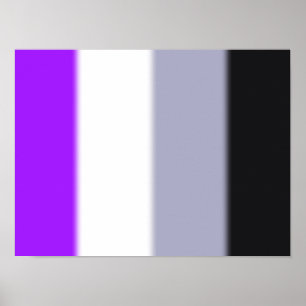 Póster Sinalizador de Orgulho Asexual de Queda