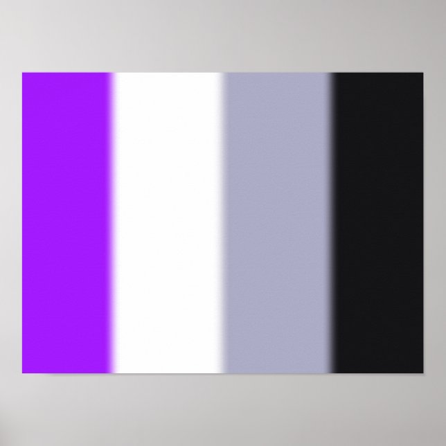 Póster Sinalizador de Orgulho Asexual de Queda (Frente)