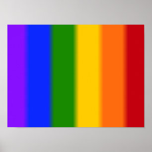 Póster Sinalizador de Orgulho gay de queda