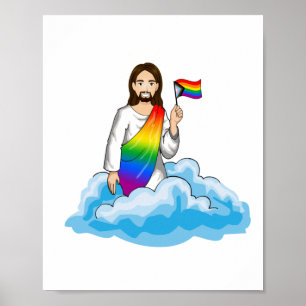 Poster Sinalizador de Progresso do Rainbow Jesus