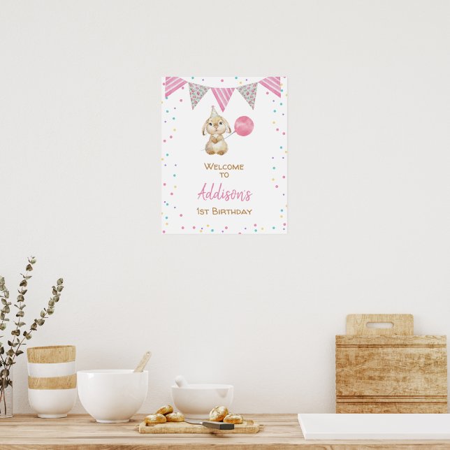Poster Sinalizador de reabastecimento Fluffy Bunny primei (Cozinha)