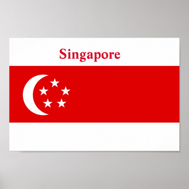 Poster Sinalizador de Singapura (Frente)