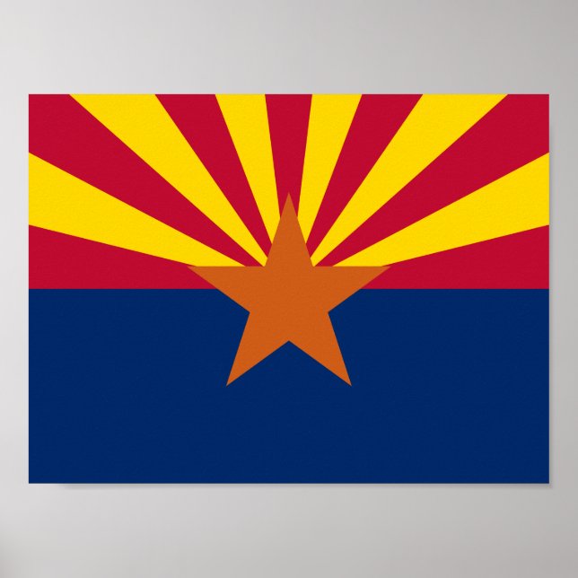 Poster Sinalizador do Estado da arizona (Frente)