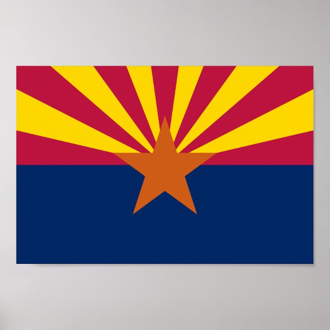 Poster Sinalizador do Estado da arizona (Frente)
