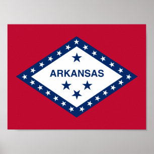 Poster Sinalizador do Estado do Arkansas
