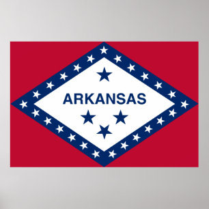 Poster Sinalizador do Estado do Arkansas