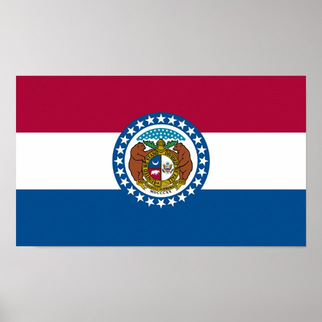 Poster Sinalizador do Estado do Missouri (Frente)