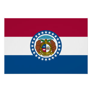 Póster Sinalizador do Estado do Missouri