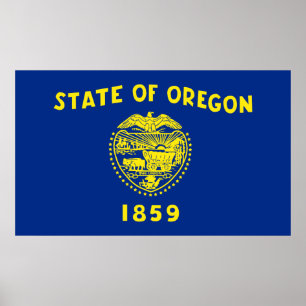 Poster Sinalizador do Estado do Oregon