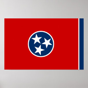Poster Sinalizador do Estado do Tennessee