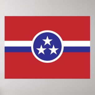 Póster Sinalizador do Estado do Tennessee