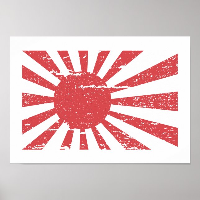 Poster Sinalizador do Marinho Vintage no Japão (Frente)