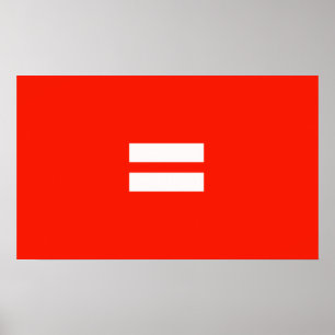 Poster Sinalizador do Orgulho da Igualdade