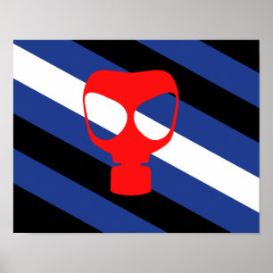 Poster Sinalizador do Orgulho de Máscara