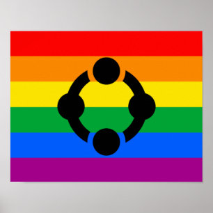Poster Sinalizador do Orgulho do Arco-Íris Niche